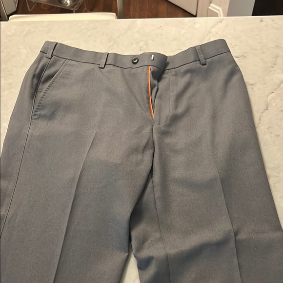 Men's Gray Dress Pants - Picture 1 of 2